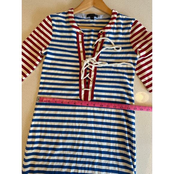J. Crew Striped Nautical Maxi Dress Red & Blue - XS/S - Picture 8 of 8